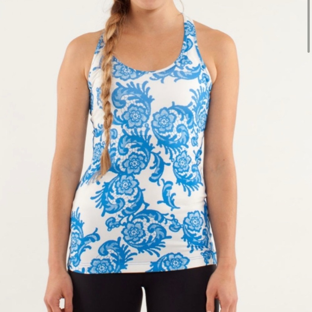 Lululemon paisley racerback tank top